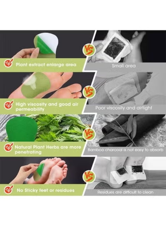 HailiCare 12 Pcs Wormwood Patch, Herbal Foot Therapy Patch Foot Pain Relief PatchLong-Lasting of Muscle and Joint Pain Herbal Patches Combo,Can Effectively Dispel The Body Moisture And Grease,Help You Get Rid O - Image 3